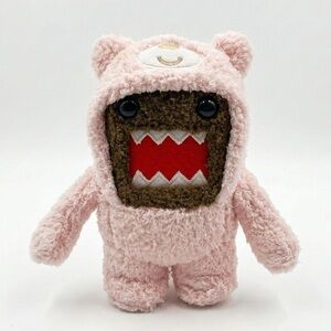 Domo Kun 7” Plush NHK #607 Cute Pink Teddy Bear Domo Limited Edition 2011 *RARE*